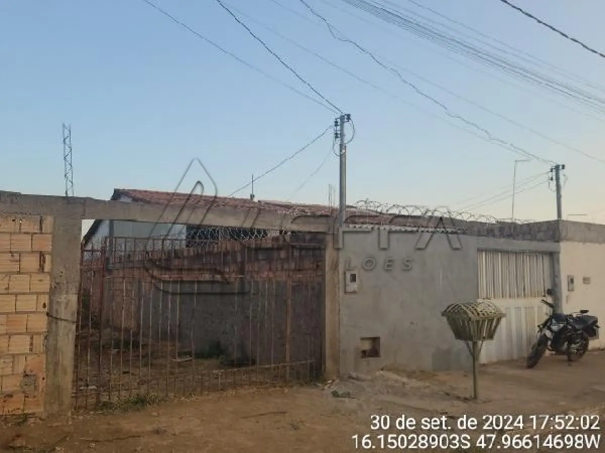 LOTE 046 - Casa / ESTADO: GO / CIDADE: LUZIANIA / COND PARQ ESTRELA DALVA IX