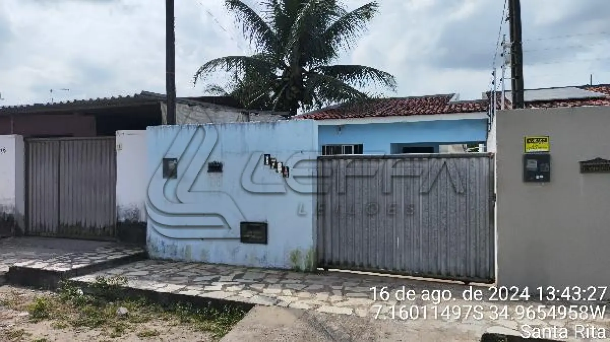 LOTE 177 - Casa / ESTADO: PB / CIDADE: SANTA RITA / Lot Planalto Tibiri I