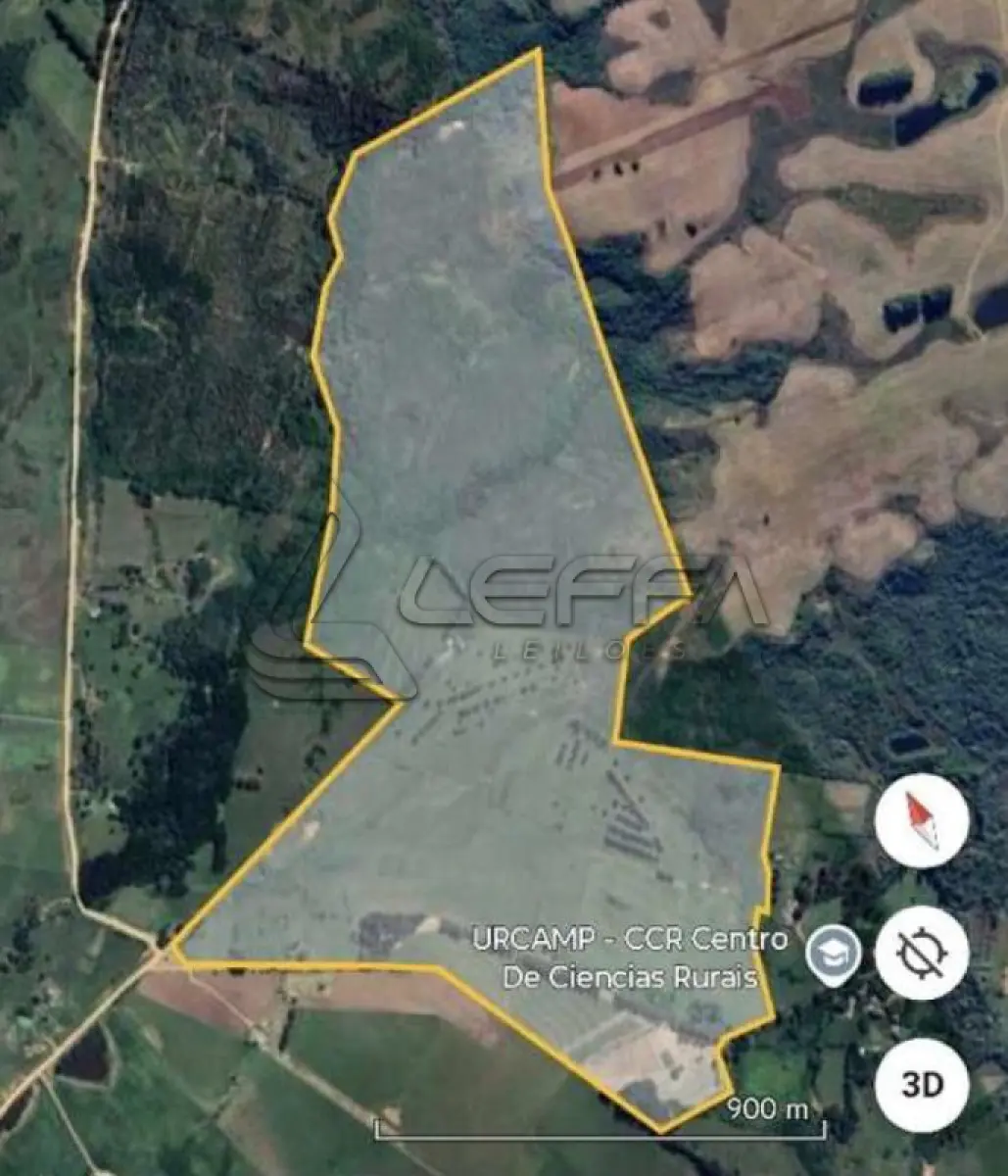 LOTE 001 - ÁREA DE 123,49HA, NO LOCAL DENOMINADO OLHOS D’ÁGUA, BAGÉ/RS – PRÓXIMO A URCAMP