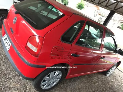 LOTE 005 - Gol 1.0 16V Vermelho Ano e Modelo 2000
