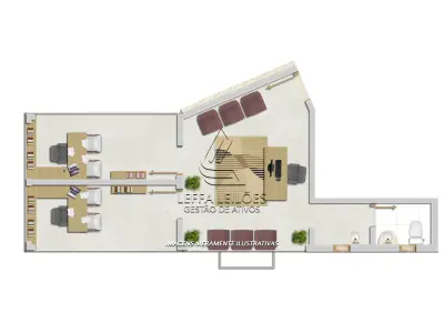LOTE 001 - Sala Comercial 604 com 38,55 m² no Edifício San Martin em Porto Alegre/RS