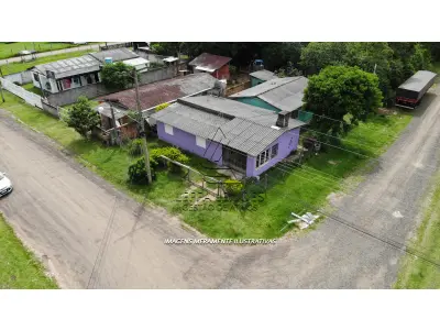 LOTE 001 - Terreno, com Edificação (Casa), no São Braz em Torres/RS