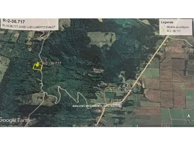 LOTE 004 - UM TERRENO RURAL, FRAÇÃO IDEAL DE 4.996,50M², LOCALIZADO NO COSTÃO DO MORRO DO FORNO, MORRINHOS DO SUL