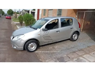 LOTE 002 - VEÍCULO RENAULT/SANDERO AUT 10 16V, PLACAS MFR-0C34, ANO 2008, MODELO 2009, COR PRATA, ÁLCOOL/GASOLINA, RENAVAM 971521859, CHASSI 93YBSRORH9J100005