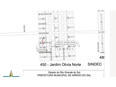 UM TERRENO URBANO, COM BENFEITORIAS, SITUADO NO LUGAR DENOMINADO JARDIM OLÍVIA – 1ª ETAPA, NO MUNICÍPIO DE ARROIO DO SAL/RS.