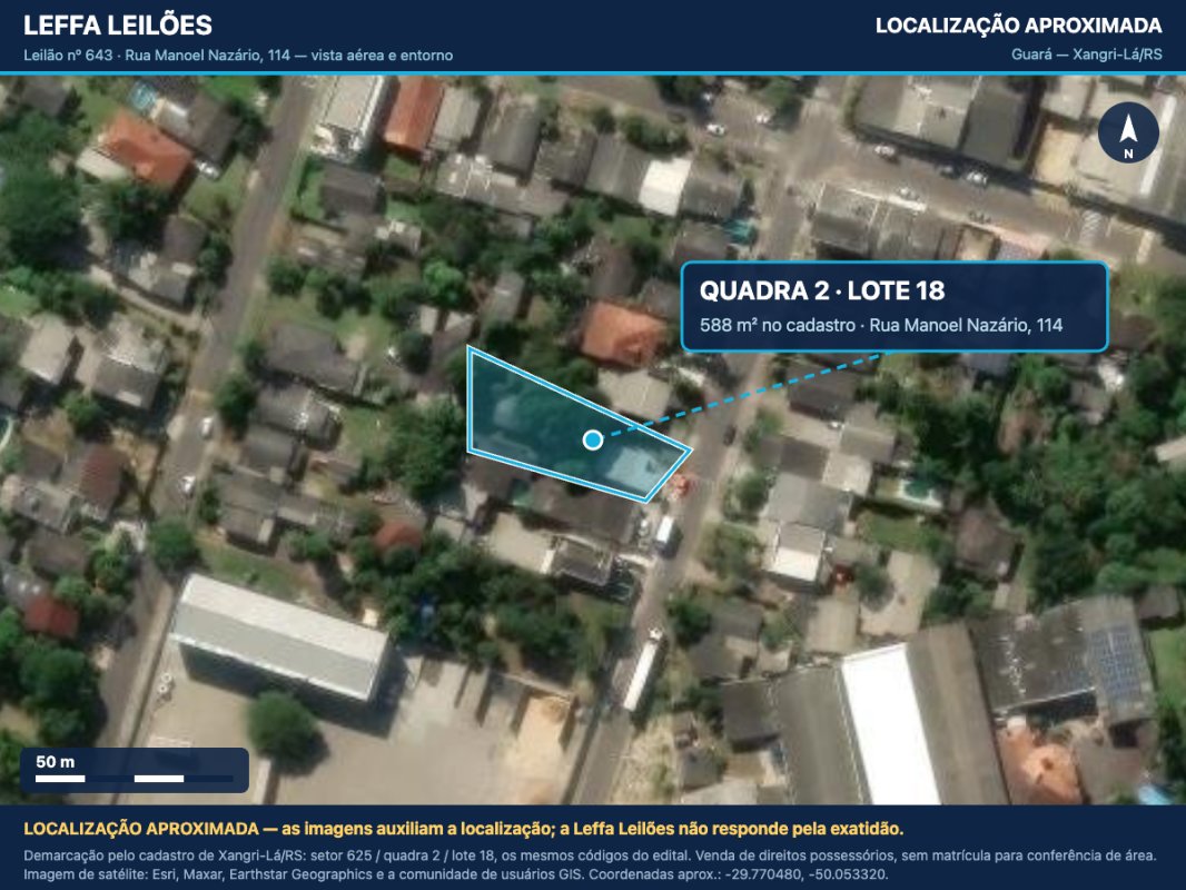 DIREITOS POSSESSÓRIOS DE UM TERRENO URBANO, COM BENFEITORIAS, SITUADO NA RU...