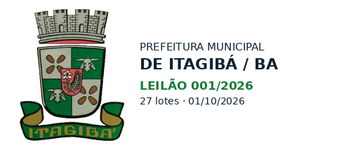 PREFEITURA MUNICIPAL DE ITAGIBÁ/BA — VEÍCULOS, MÁQUINA E SUCATAS